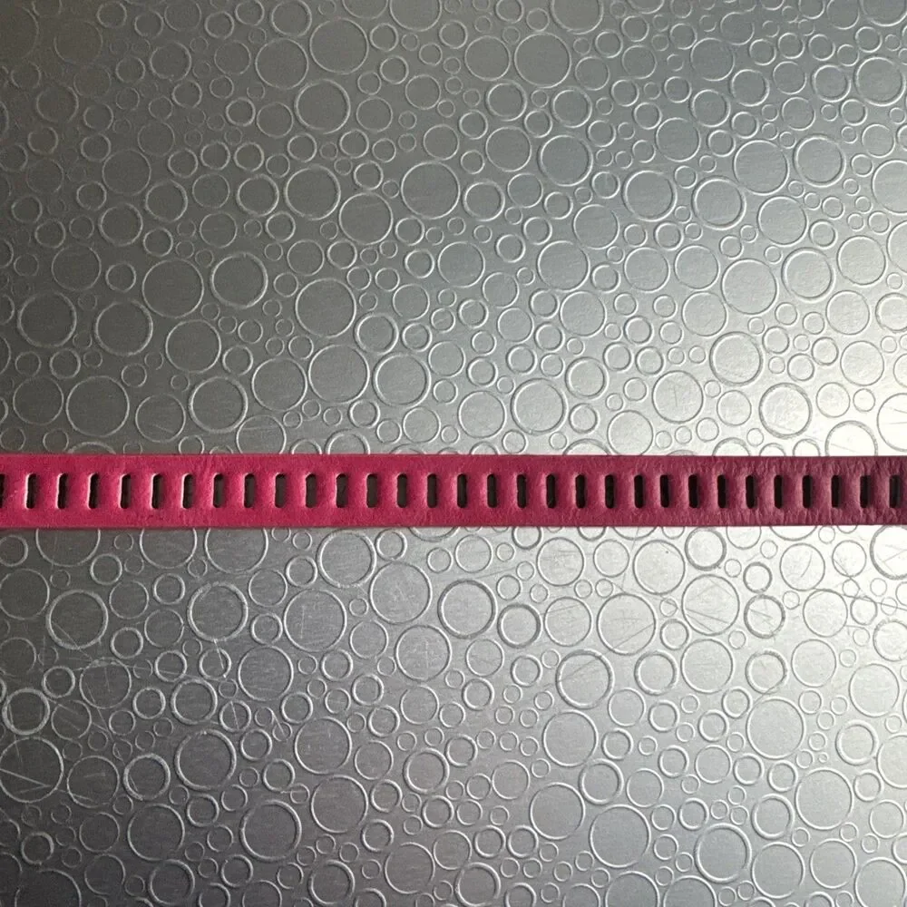 Betsey Johnson Hot Pink Skinny Belt Adjustable Neon Barbiecore Y2K - Size L